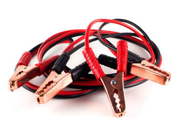 A picture of jumper cables.