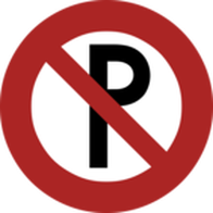 No parking symbol.